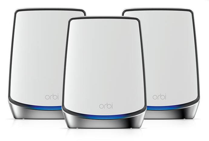 Netgear Orbi RBK853 AX6000 WiFi Mesh System Tri-Band WiFi 6 Mesh System, 6Gbps, 1 Router + 2 Satellites Netgear Orbi RBK853 AX6000 WiFi Mesh System Tri-Band WiFi 6 Mesh System, 6Gbps, 1 Router + 2 Satellites